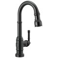Delta Broderick Single Handle Pull-Down Bar / Prep Faucet With Touch2O Technology 9990T-BL-DST